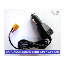 CARGADOR COCHE LITIO-LIPO 12,6V - 1Ah